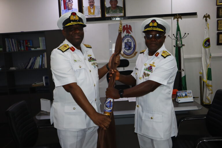 HQ NAVDOC HANDING AND TAKING OVER BETWEEN R ADM SU GOMBE AND R ADM BK EFFIONG ON 4 NOV 25