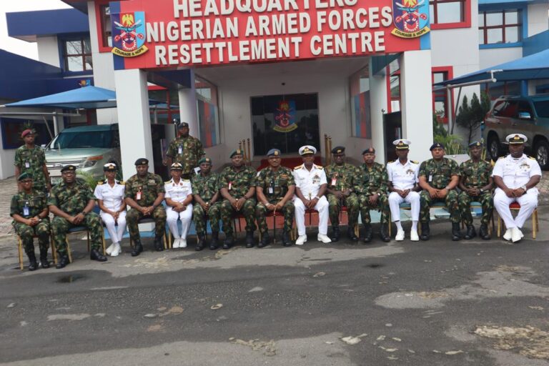 FOC NAVDOC PAYS COURTESY VISIT TO THE COMMANDANT NIGERIAN ARMED FORCES RESETTLEMENT CENTRE