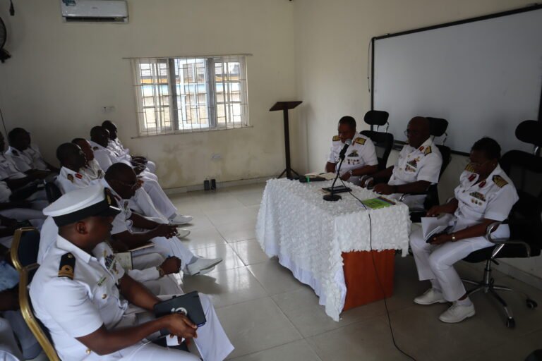 THE FOC NAVDOC DURBAR WITH OFFICERS AND RATINGS OF THE COMMAND